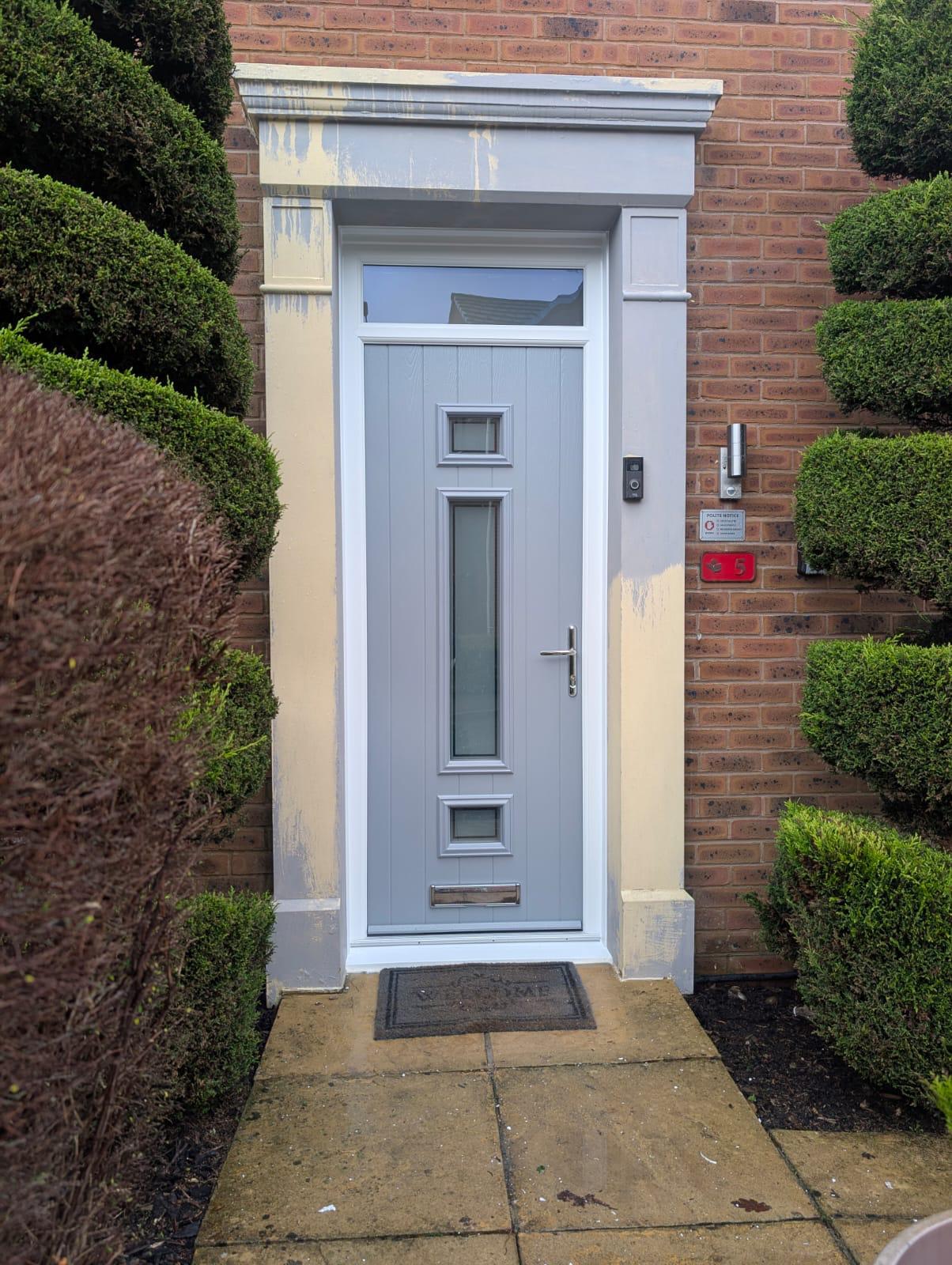 Composite Doors installation by Essential Glazing Products
