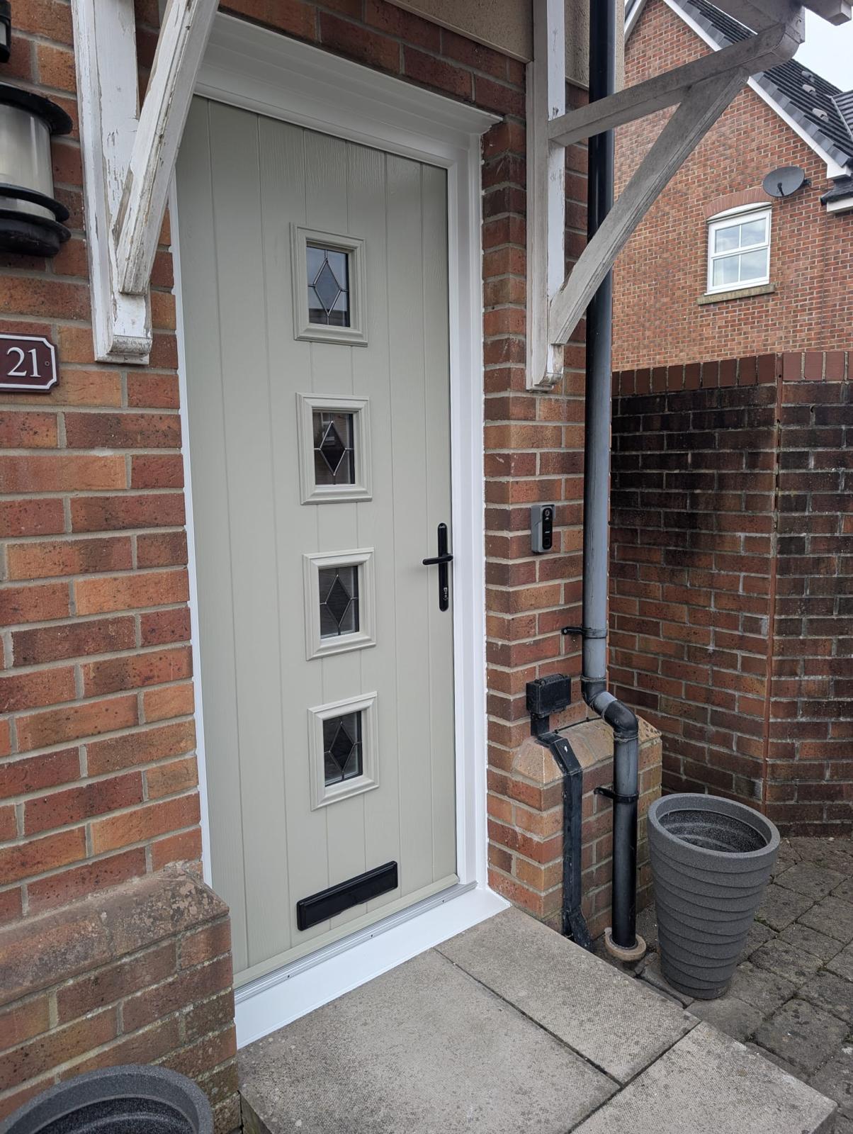 Composite Doors installation by Essential Glazing Products