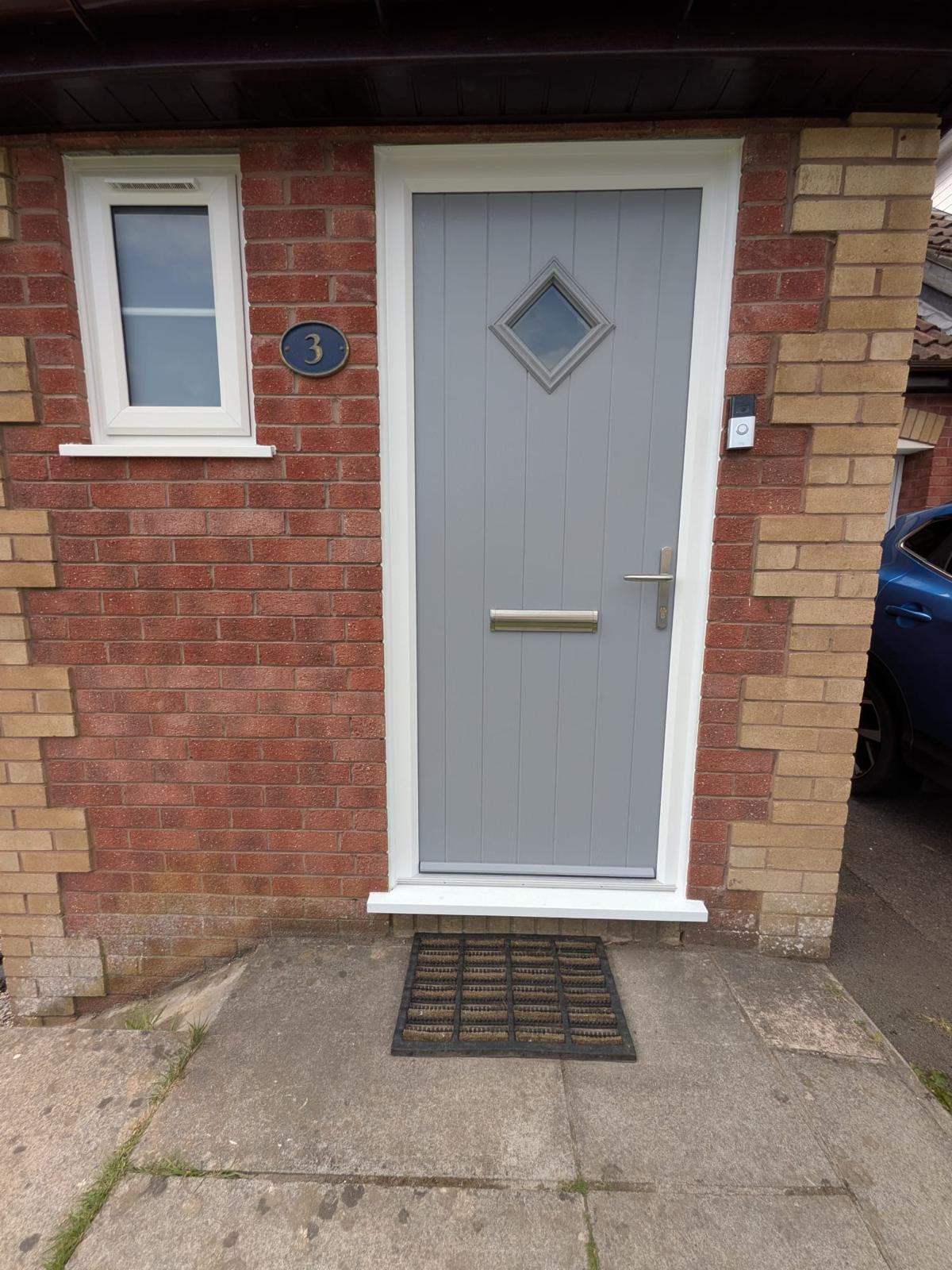Composite Doors installation by Essential Glazing Products