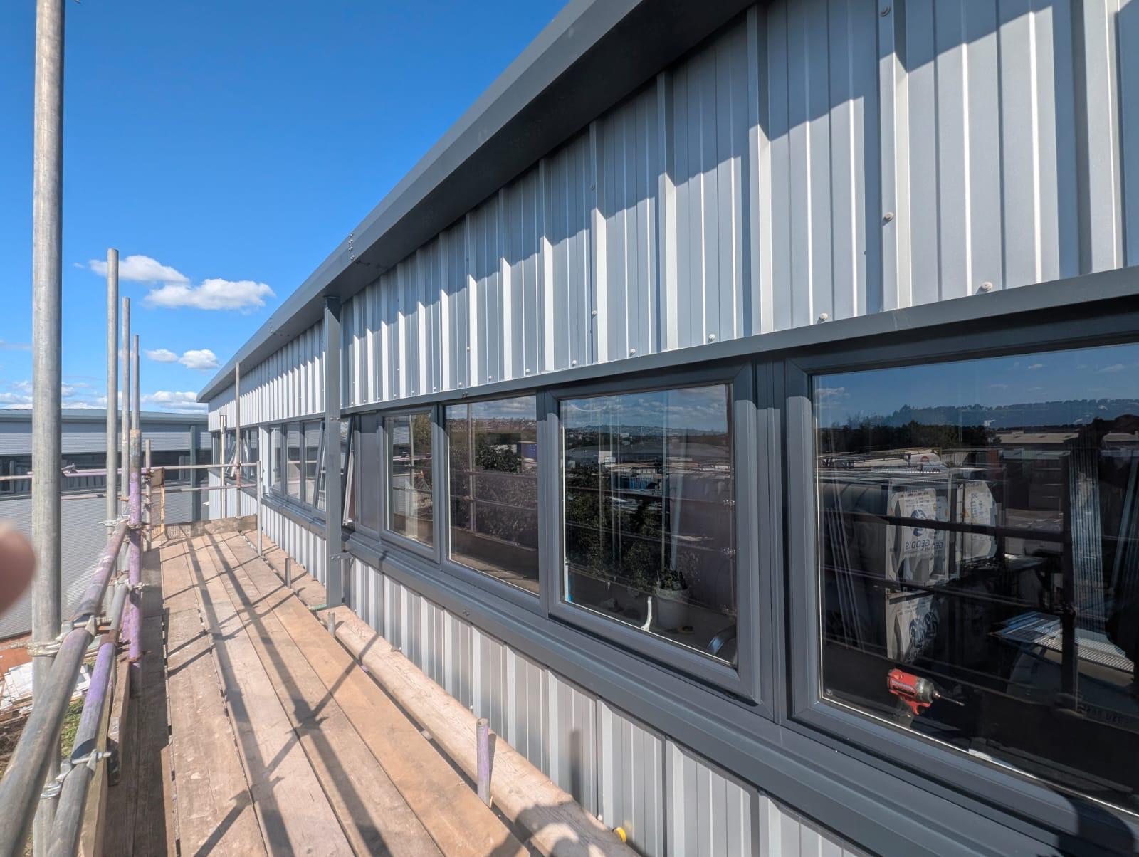 Aluminium Windows installation by Essential Glazing Products