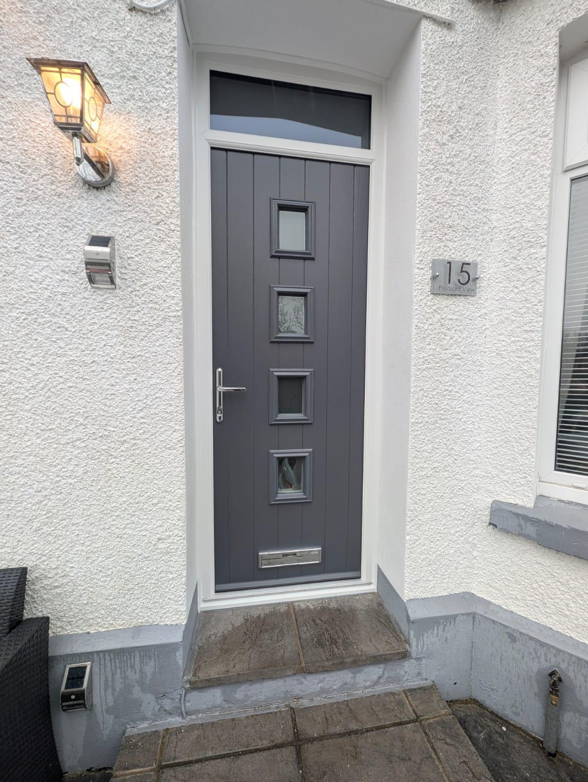 Composite Doors installation by Essential Glazing Products
