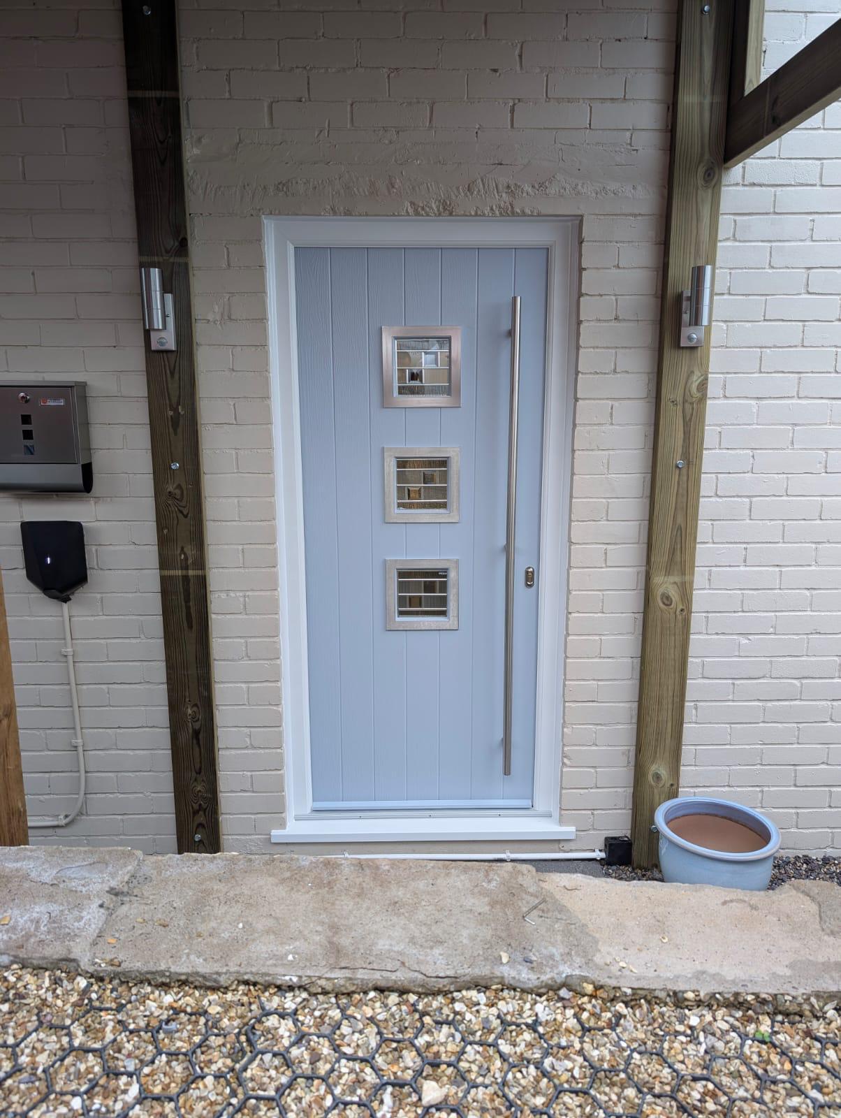 Composite Doors installation by Essential Glazing Products