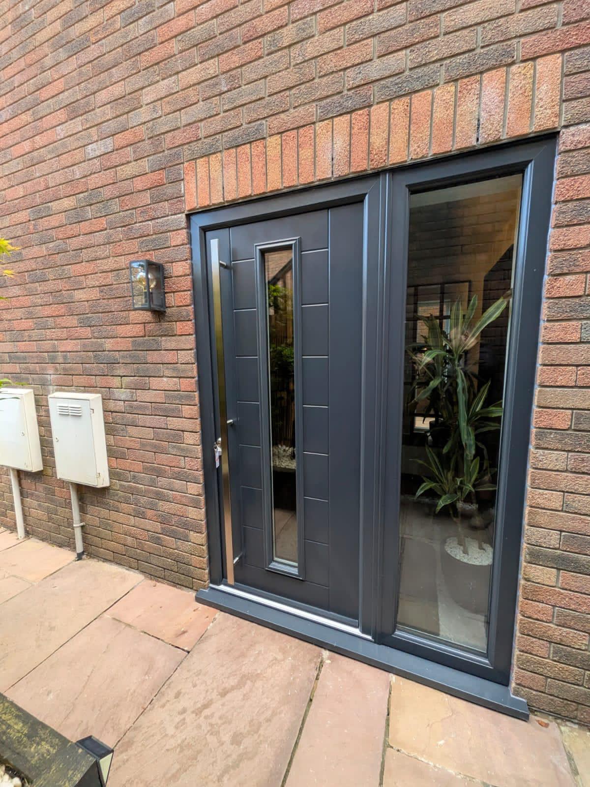 Aluminium Doors installation by Essential Glazing Products