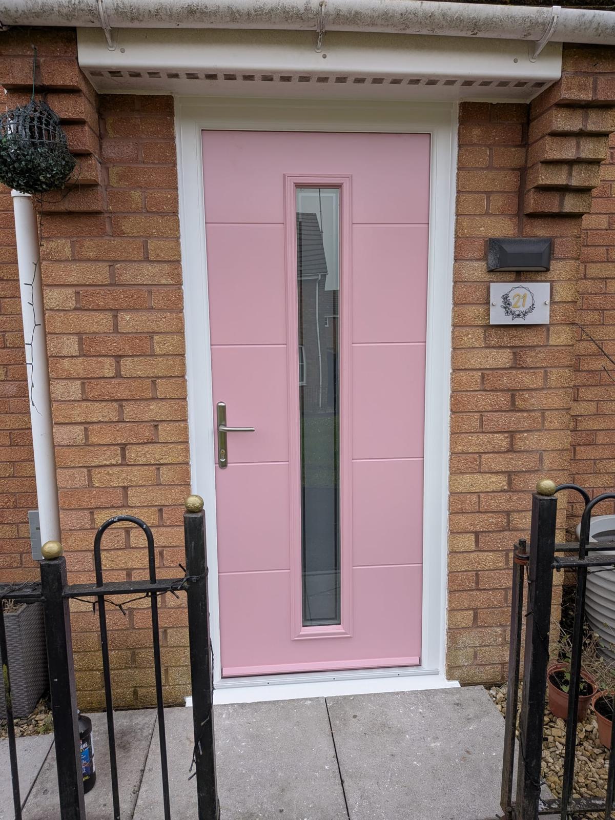 Composite Doors installation by Essential Glazing Products